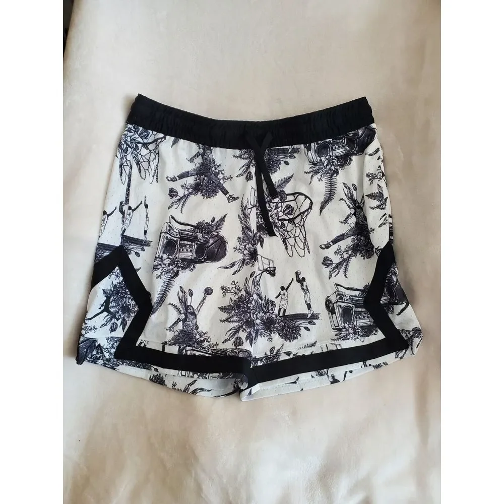 Air Jordan‎ Sport Dri-FIT Mens Large Shorts Printed White Diamond FV8614 100